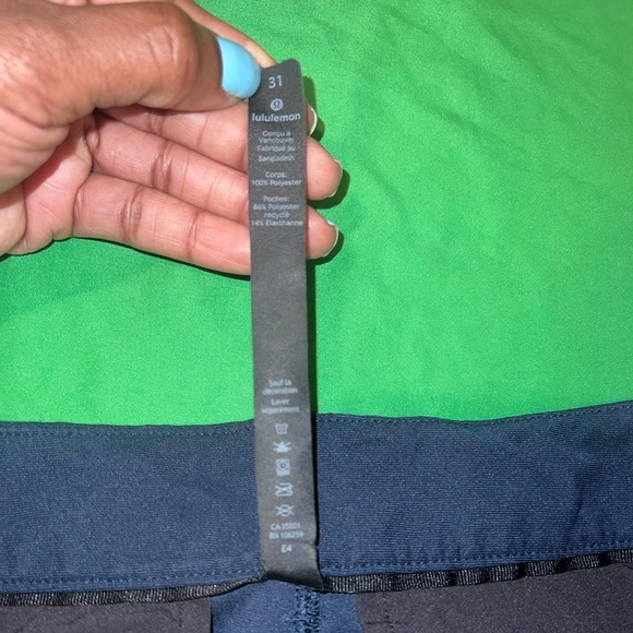 Lululemon ABC Classic Fit Trousers 30L Wrapstreme size 31- True Navy - Picture 11 of 14